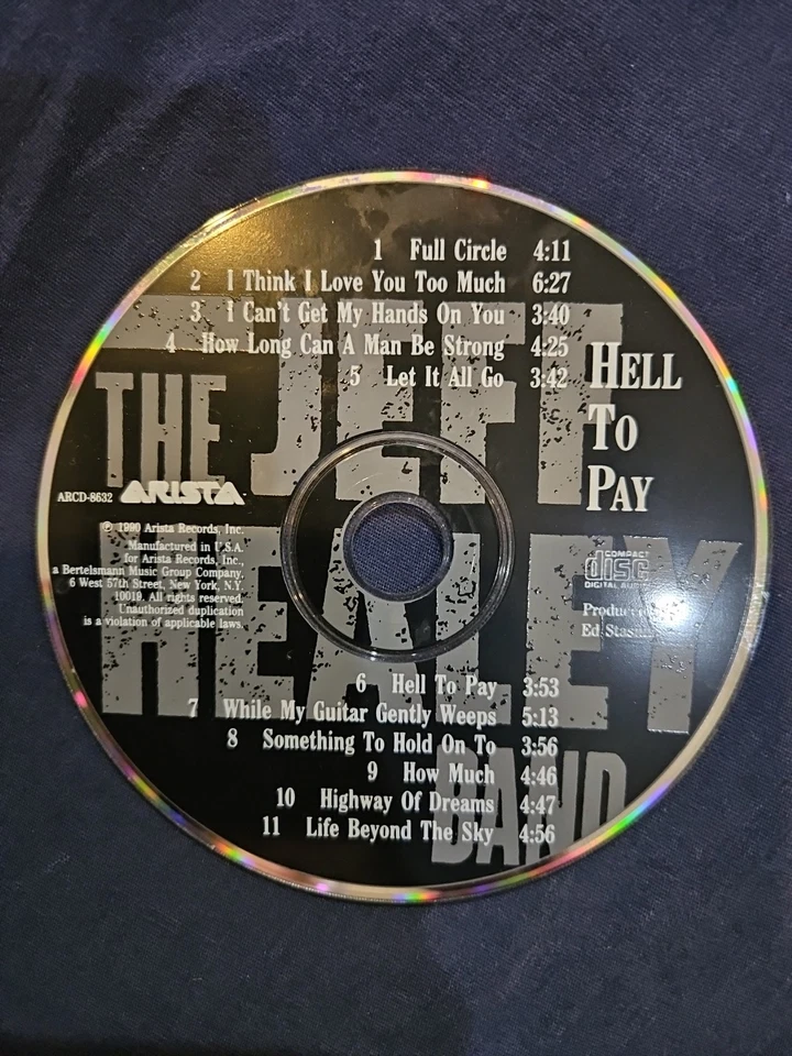 Jeff Healy Band Hell To Play (CD) DISC ONLY Foto 1 de 1