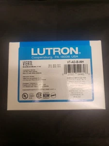 Lutron Viertel VT-AD-B-WH Companion Dimmer weiß Wandplatte blau LED Touch Slide - Bild 1 von 6