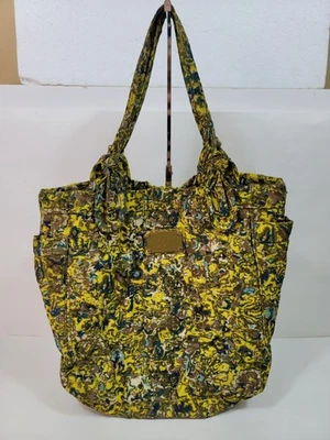 Bolso de Mano Marc by Marc Jacobs Ropa de Trabajo Floral Acolchado Nylon Estampado Amarillo Verde Foto 1 de 4