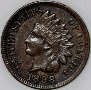 1898-P Indian Cent Over 100 years old As Shown [SN03] - Picture 1 of 2