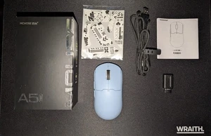 Mchose A5 Ultra Blue Wireless Mouse with USB Receiver - Picture 1 of 2