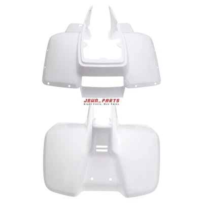 Fit Suzuki LT50 1984-1987 Plastics Front, Rear Fender Set White - Image 1 of 4