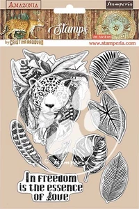 Stamperia Mixed Media Stamp x1 - AMAZONIA COLLECTION - JAGUAR WTKCC192 - Picture 1 of 1