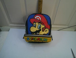 Bolsa de almuerzo Super Mario Nintendo aislada 2 compartimentos fiambrera con cremallera - Imagen 1 de 2