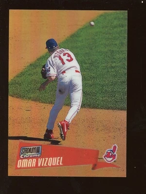 Stadium Club 2000 cromo Omar Vizquel refractor #57 Foto 1 de 2