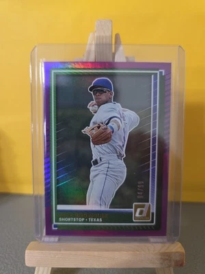 2025 Panini Donruss Алекс Родригес No87 фиолетовый 04/99 Texas Rangers - Изображение 1 из 2
