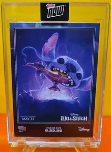 2025 Topps NOW Disney Lilo & Stitch Poster Variation Purple Foil SP #LS-SP01 - Picture 1 of 6