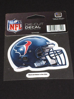Nuevo Calcomanía Oficial Casco Troquelado NFL 3" x 3.5 Houston Texans WinCraft Foto 1 de 2