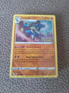 Pokemon Lucario SWSH 186 Build and Battle Pre Release Deck Brilliant Stars neu - Bild 1 von 1