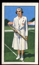 Tobacco Card, Gallaher, CHAMPIONS, 2nd, 1935, Dorothy Round, Tennis, #15
