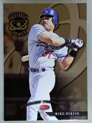 1998 Donruss Preferred - Preferred Power Mike Piazza #173 Dodgers - Image 1 of 2