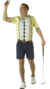 Royal Awesome Funny Hawaiian Golf Polo Shirt Mens Size S Retro Style New - Picture 1 of 18