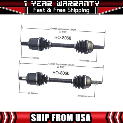 2 ejes delanteros TrakMotive CV para Acura Integra 1986-1989 Foto 1 de 3