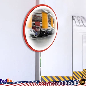 24" Convex Traffic Mirror Garage Parking Blind Spot Safety Corner Road Driveway - Picture 1 of 20