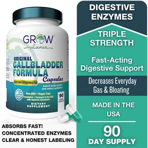 grow vitamin Gallbladder Formula Enzymes to Reduce Bloating, Absorption 09/2024 - Picture 1 of 11