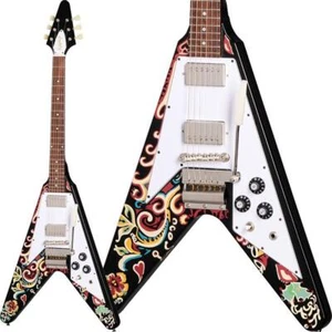 Epiphone Inspired by Gibson Custom Jimi Hendrix Love Drops Flying V w/hard case - Picture 1 of 11