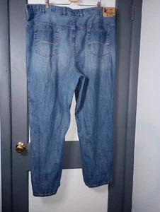 Pantalones de mezclilla True Nation para hombre 48 pulgadas cintura 32,5 entrepierna todo algodón calce suelto - Imagen 1 de 24