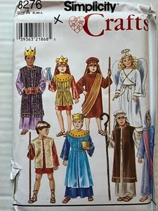 Pattern Simplicity 8276, children’s Nativity costumes, Angel, wise men, etc S-L - Picture 1 of 2