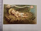 Santino Holy Card Gesù Bambino Puer Jesus In Praesepio SS174 ^