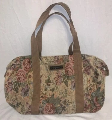 Bolso de Lona de Viaje Floral De Colección Vanderbilt Studio por Henry Rosenfeld 18x15x Pulgadas Foto 1 de 4