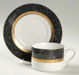 RETRONEU Imperial Collection GRAY 490 Fine China - Saucer and Mug Set - Picture 1 of 1