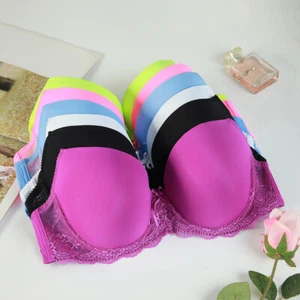 BALCONY LACE PADDED PUSH UP FULL CUP BRA LADIES UNDERWEAR 34-36-38-40 B/C/D/DD/E - Picture 1 of 19