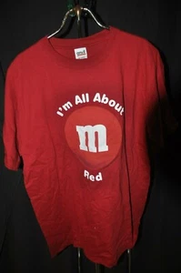 T-SHIRT--I'M ALL ABOUT RED--M & M-NEW--LARGE - Picture 1 of 1