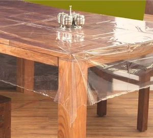 Super Clear Tablecloth Protector Cover Size Oblong 54" x 72" Free Shipping - Picture 1 of 1