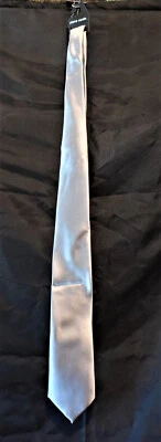 Necktie Pierre Cardin Skinny Narrow Thin Solid Black 58" X 3" 100% Polyester - Image 1 of 2