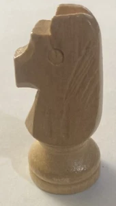 Wooden Replacement Chess Piece Knight White - Picture 1 of 1