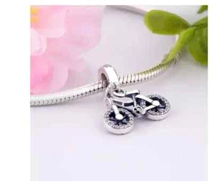 ❤️ Sterlingsilber 925 Schmuck Anhänger Fahrrad Charm für Armband o Halskette #4 - Bild 1 von 2
