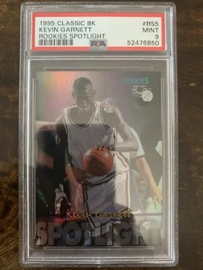 1995 CLASSIC ROOKIES SPOTLIGHT #RS5 KEVIN GARNETT ROOKIE RC PSA 9 MINT - Bild 1 von 2