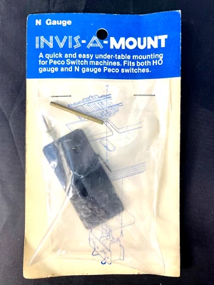 Invis-A-Mount Under Table Mounting for Peco N/HO Switch Machines - Image 1 of 2