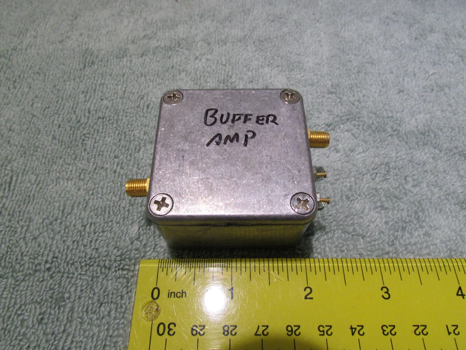 Agilent Labs RF Microwave Buffer Amp SMA Hammond Box - NSC CLC40 - Image 1 of 2