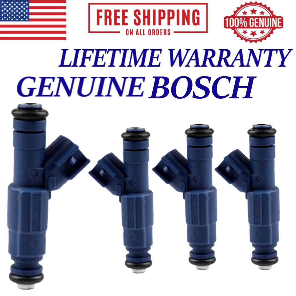 全新套装/4 原始设备制造商 BOSCH 燃油喷射器 适用于 2008 年马自达 Tribute 2.3L I4 — 第 1/3 张图片