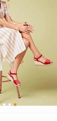 Sandalias Vionic Stephanie para mujer alpargata de cuña azul marino talla 7  Foto 1 de 4