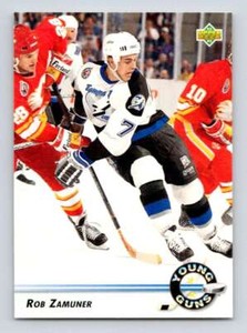 1992-93 Upper Deck Hockey  #583 Rob Zamuner YG  RC Rookie Tampa Bay Lightning 
