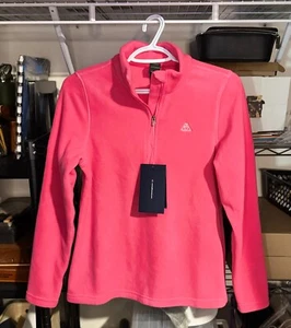 Haimont Fleece Quarter Zip Pullover Jacket Women's X-SMALL Rose Pink - Picture 1 of 3