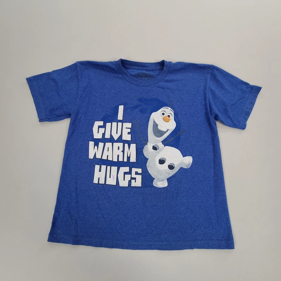 Frozen Shirt Boys Small Blue Outdoors Casual Lightweight Logo Youth Unisex - Image 1 of 4