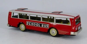 Vintage MF China - Tinplate Friction Bus - MF 887 SCHOOL BUS  - Length 20cm - Picture 1 of 8