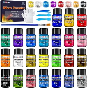 Mica Powder for Epoxy Resin 32 Colors 5g Metallic Glitter Pigment - Picture 1 of 6
