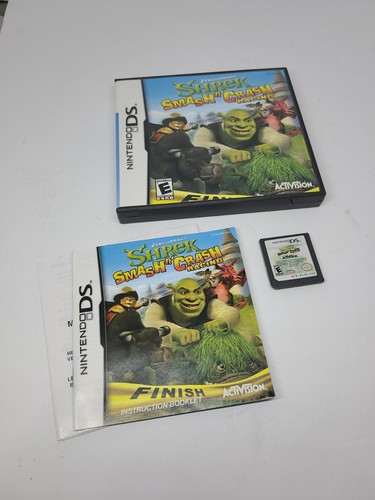 Shrek: Smash n' Crash Racing (Nintendo DS, 2007) manual game cartridge ...