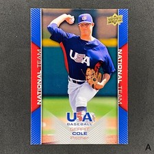 2009 Upper Deck USA Baseball Box Set #USA-8 Gerrit Cole Team USA Rookie RC - A