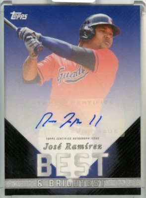 2022 Topps x Wander Franco Jose Ramirez The Best & Brightest Auto /75 - Image 1 of 2
