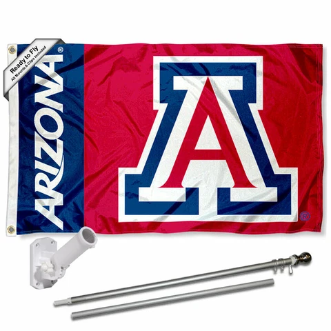Arizona Wildcats Flag Pole and Bracket Gift Package Cover