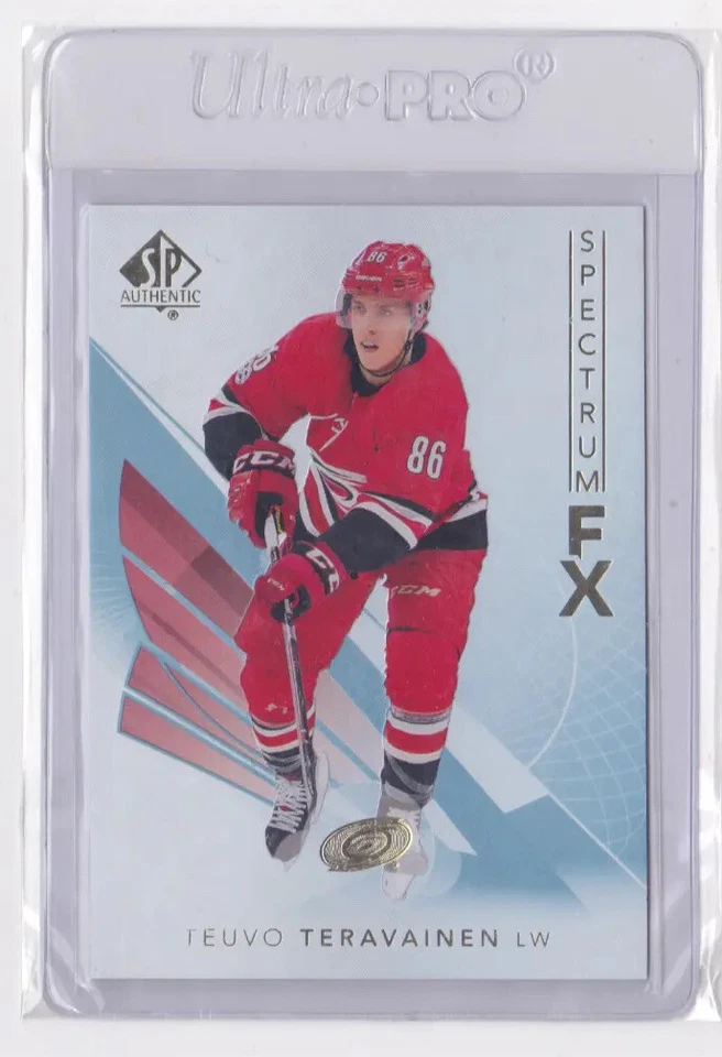 2017-18 UD SP AUTHENTIC SPECTRUM FX INSERT TEUVO TERAVAINEN #S-11 HURRICANES - Image 1 of 2