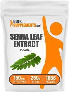 BulkSupplements Senna Leaf Extract Powder 250g - 150 mg Per Serving - Picture 1 of 6