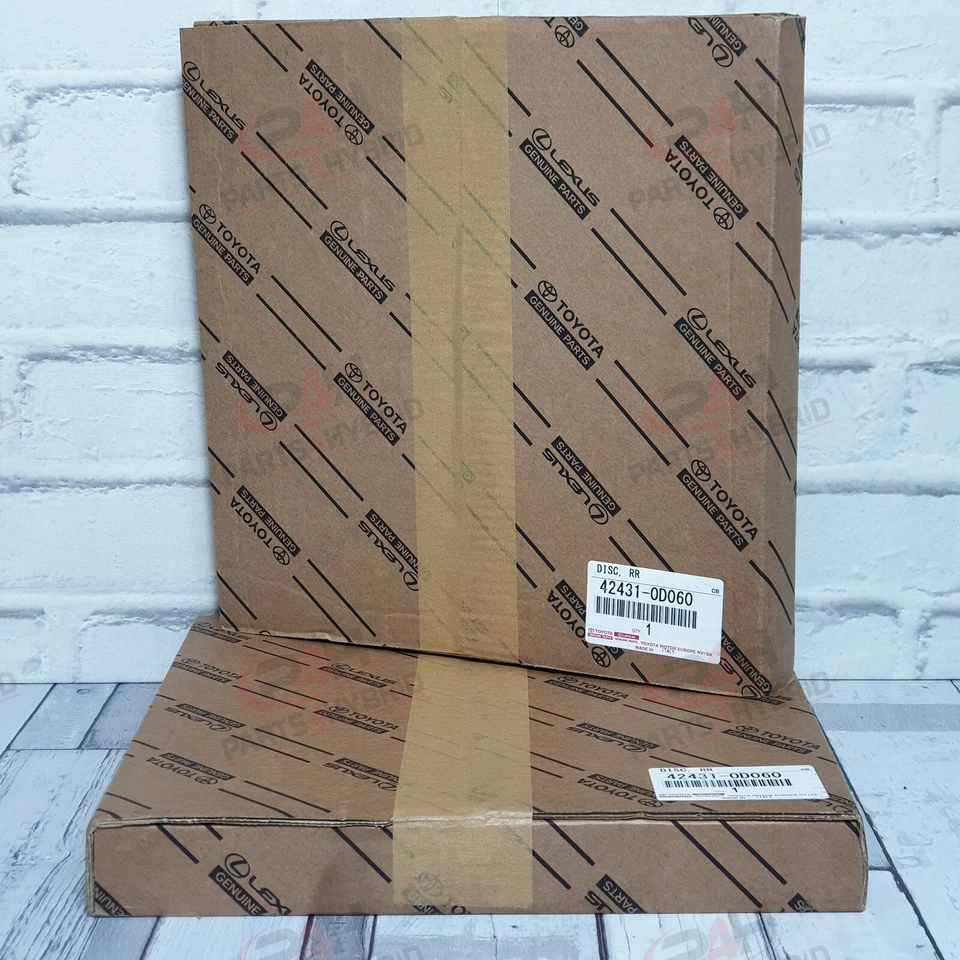 ПОДЛИННЫЙ TOYOTA YARIS ЗАДНИЕ ТОРМОЗНЫЕ ДИСКИ ПАРА СПРАВА И СЛЕВА KSP130 1.0L 2011-2020 - Изображение 1 из 1