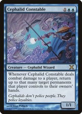 Cephalid Constable 10th Edition NM Blue Rare MAGIC THE GATHERING CARD ABUGames