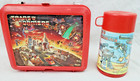 VINTAGE ORIGINAL ALADDIN HASBO TRANSFORMERS PLASTIC RED LUNCH BOX & THERMOS 1980